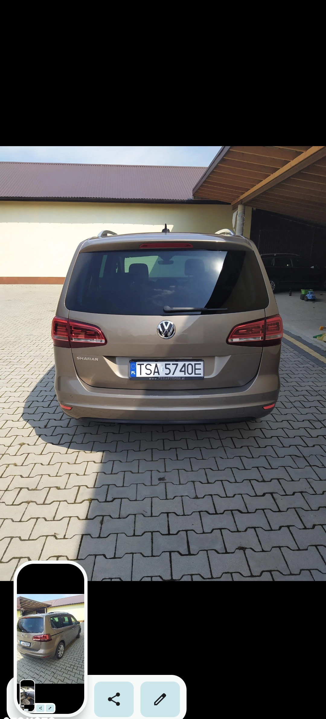 Volkswagen Sharan cena 65900 przebieg: 233000, rok produkcji 2015 z Sandomierz małe 46